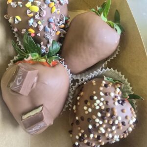 Chocolade aardbeien - Melkchocolade mix