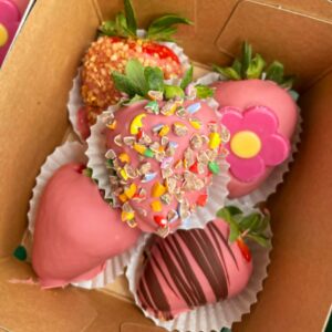Chocolade aardbeien - Ruby chocolade mix