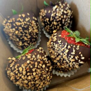 Chocolade aardbeien - Praliné