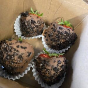 Chocolade aardbeien - Oreo