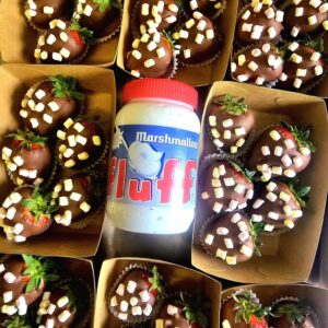 Chocolade aardbeien - Marshmallow