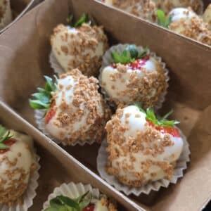 Chocolade aardbeien - Speculoos